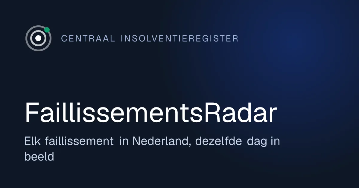 Schermafbeelding 1 van FaillissementsRadar
